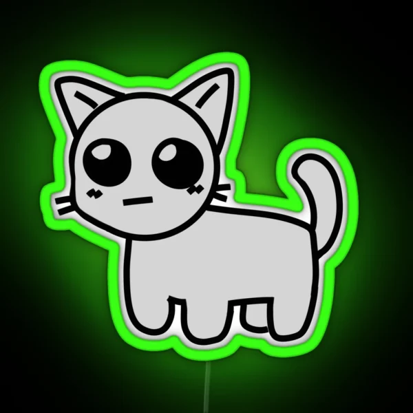 Kitty Cat Autism Creature RGB Neon Sign