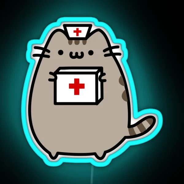 Kitty Nurse RGB Neon Sign
