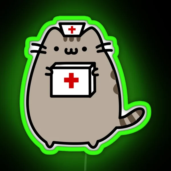Kitty Nurse RGB Neon Sign