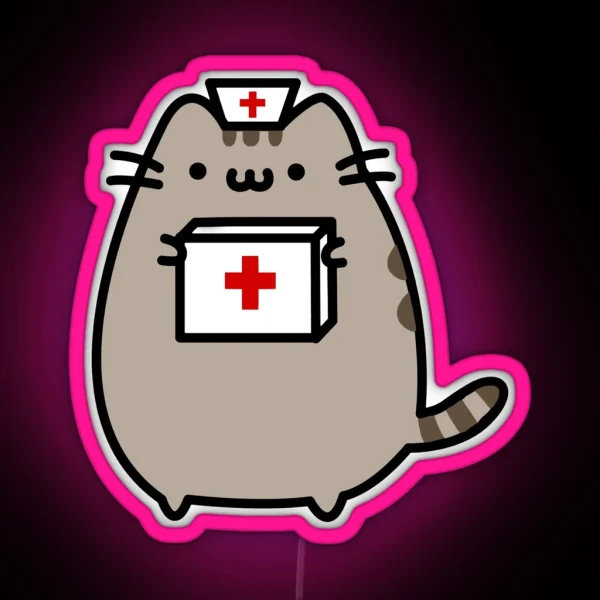 Kitty Nurse RGB Neon Sign