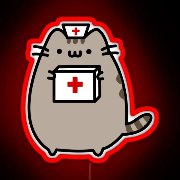 Kitty Nurse RGB Neon Sign