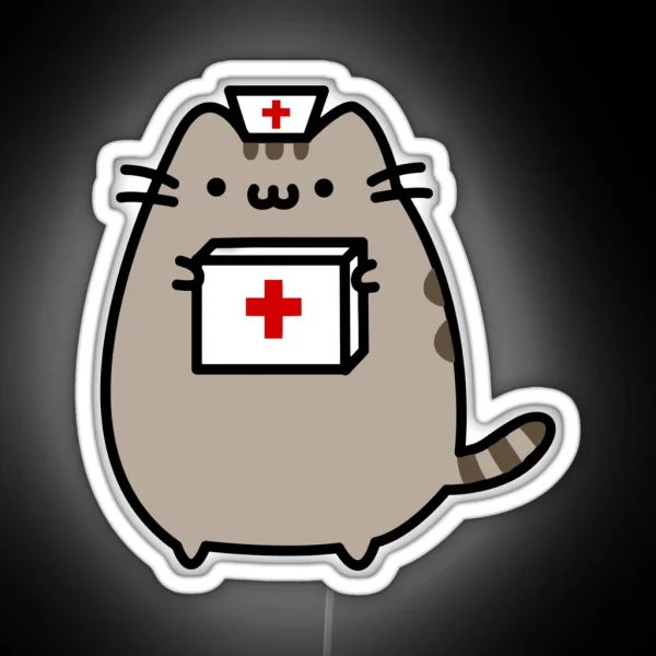 Kitty Nurse RGB Neon Sign