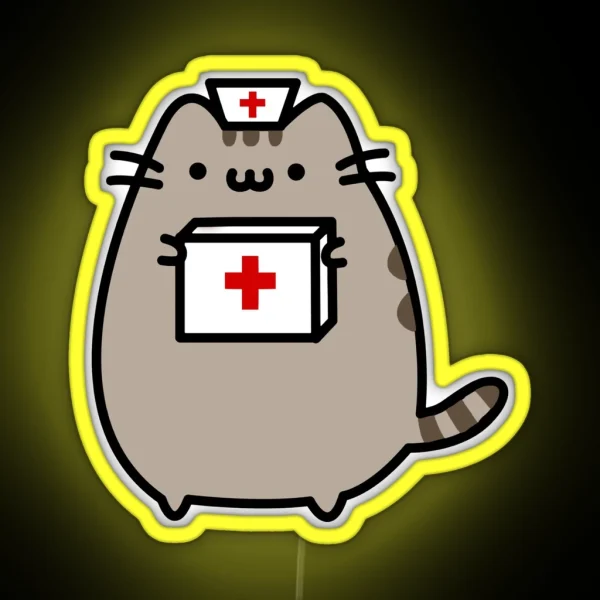 Kitty Nurse RGB Neon Sign