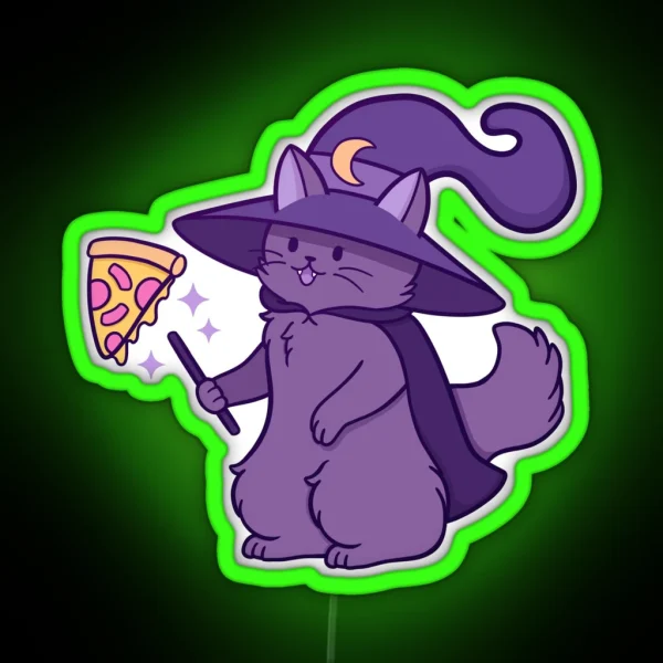 Kitty Wizard Nikury RGB Neon Sign