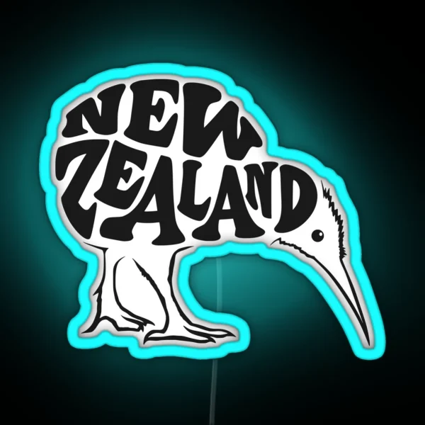 Kiwi New Zealand RGB Neon Sign