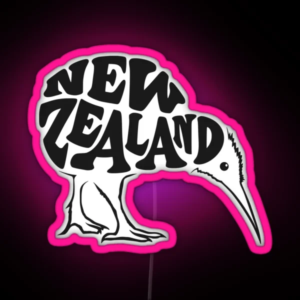 Kiwi New Zealand RGB Neon Sign