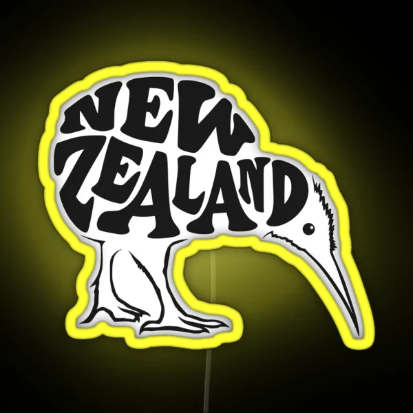 Kiwi New Zealand RGB Neon Sign