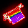 Knit Pride Flag Rainbow RGB Neon Sign