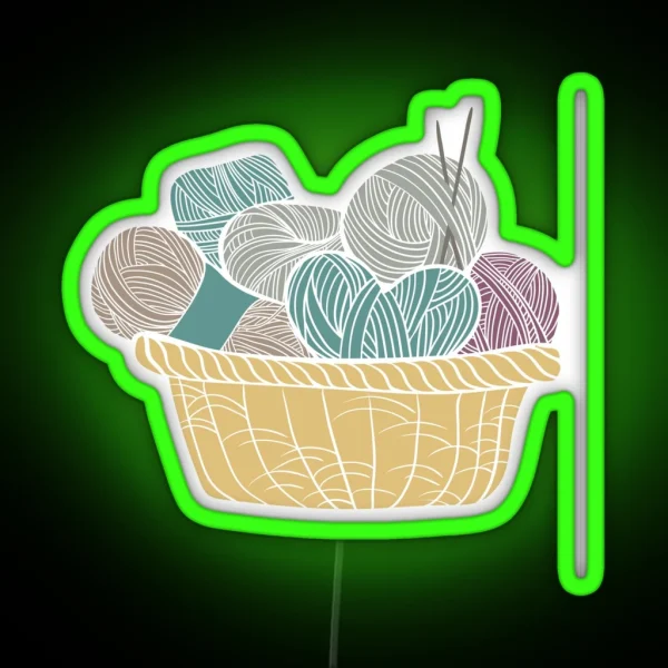 Knitters Delight RGB Neon Sign