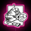 Knitting And Audiobooks RGB Neon Sign - Image 6