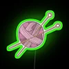 Knitting Ball Of Yarn And Needles RGB Neon Sign - Image 4