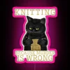 Knitting Because Murder Is Wrong Black Cat RGB Neon Sign - Image 6