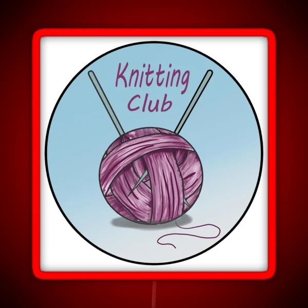 Knitting Club RGB Neon Sign