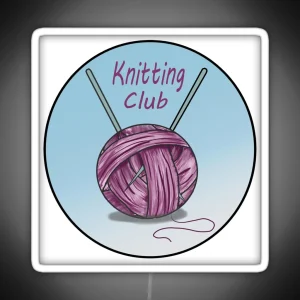 Knitting Club RGB Neon Sign