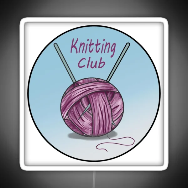 Knitting Club RGB Neon Sign