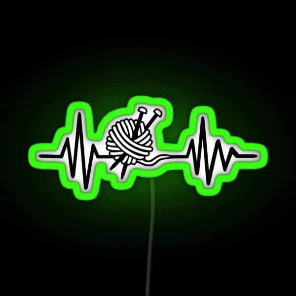 Knitting Frequency RGB Neon Sign
