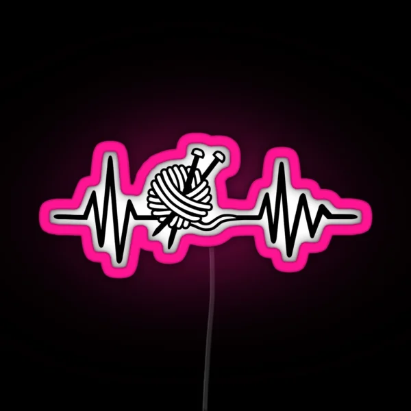Knitting Frequency RGB Neon Sign