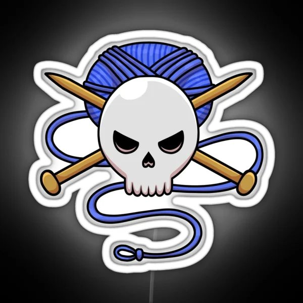 Knitting Pirate RGB Neon Sign
