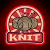 Knitting Propaganda Fitted RGB Neon Sign