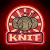 Knitting Propaganda RGB Neon Sign