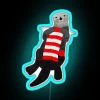 Knitting Sea Otter RGB Neon Sign - Image 2