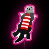 Knitting Sea Otter RGB Neon Sign - Image 6