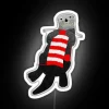 Knitting Sea Otter RGB Neon Sign - Image 4
