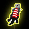 Knitting Sea Otter RGB Neon Sign - Image 5