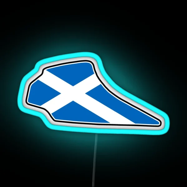 Knockhill Racing Circuit Flag RGB Neon Sign