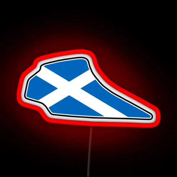 Knockhill Racing Circuit Flag RGB Neon Sign