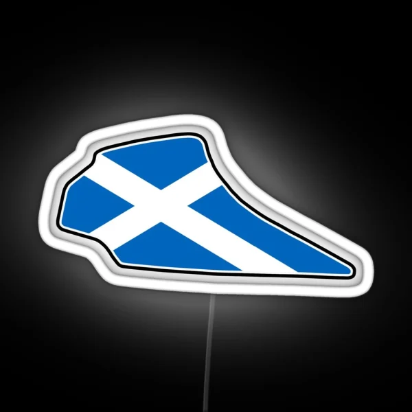 Knockhill Racing Circuit Flag RGB Neon Sign
