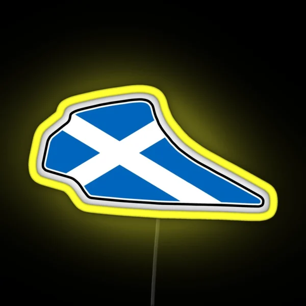 Knockhill Racing Circuit Flag RGB Neon Sign