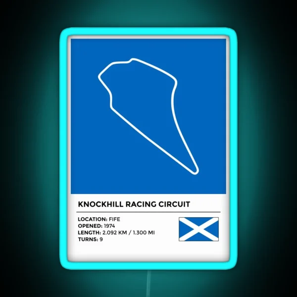 Knockhill Racing Circuit Info RGB Neon Sign