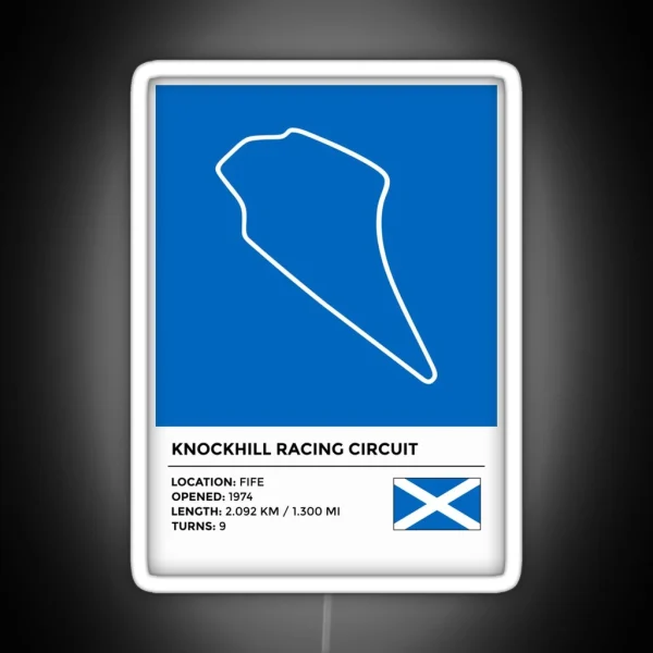Knockhill Racing Circuit Info RGB Neon Sign