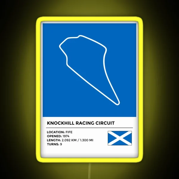 Knockhill Racing Circuit Info RGB Neon Sign
