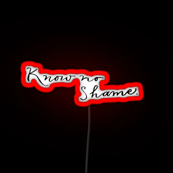 Know No Shame RGB Neon Sign