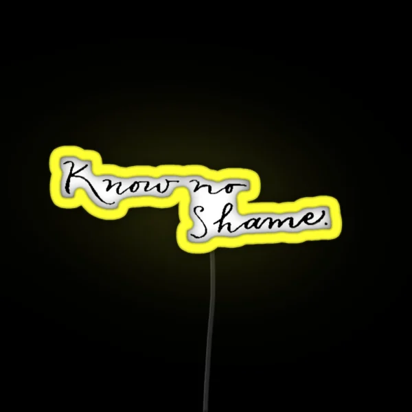 Know No Shame RGB Neon Sign