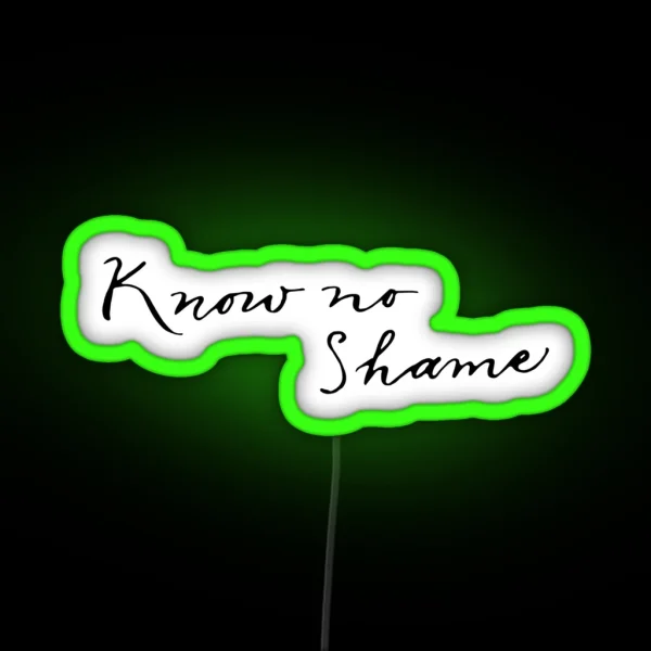 Know No Shame RGB Neon Sign