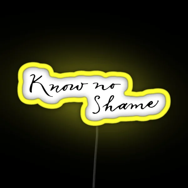 Know No Shame RGB Neon Sign