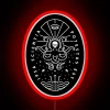 Knowledge White Skull RGB Neon Sign