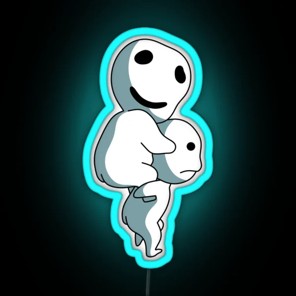 Kodama Piggyback RGB Neon Sign