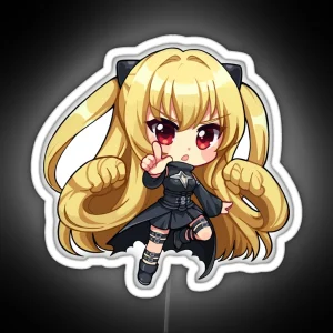 Kojinki Yami Chibi To Love Ru Golden Darkness RGB Neon Sign