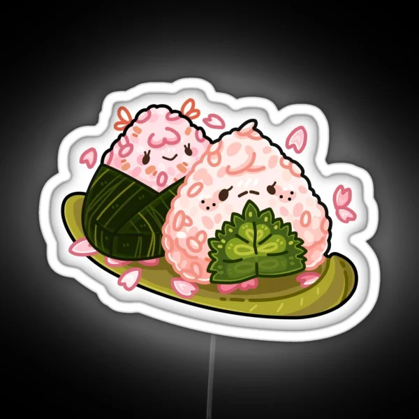 Konbini Sakura Onigiri RGB Neon Sign