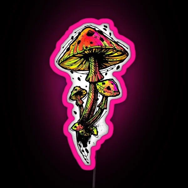 Kopie Von Psychedelic Mushrooms RGB Neon Sign
