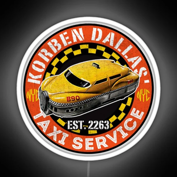 Korben Dallas Taxi Service RGB Neon Sign