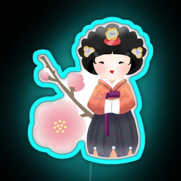 Korean Doll RGB Neon Sign