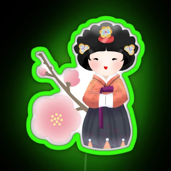 Korean Doll RGB Neon Sign