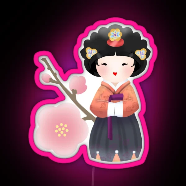 Korean Doll RGB Neon Sign