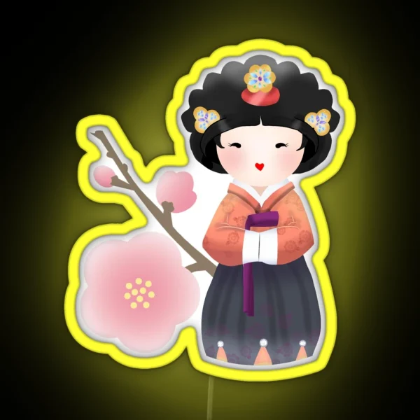 Korean Doll RGB Neon Sign