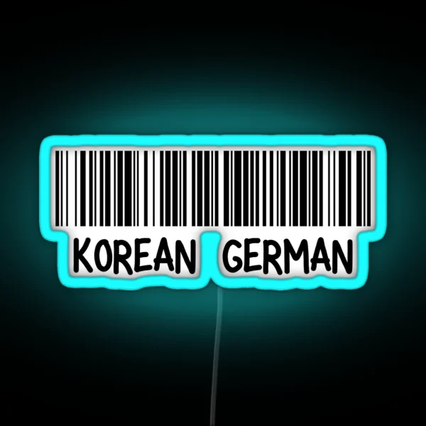 Korean German Korea Germany RGB Neon Sign